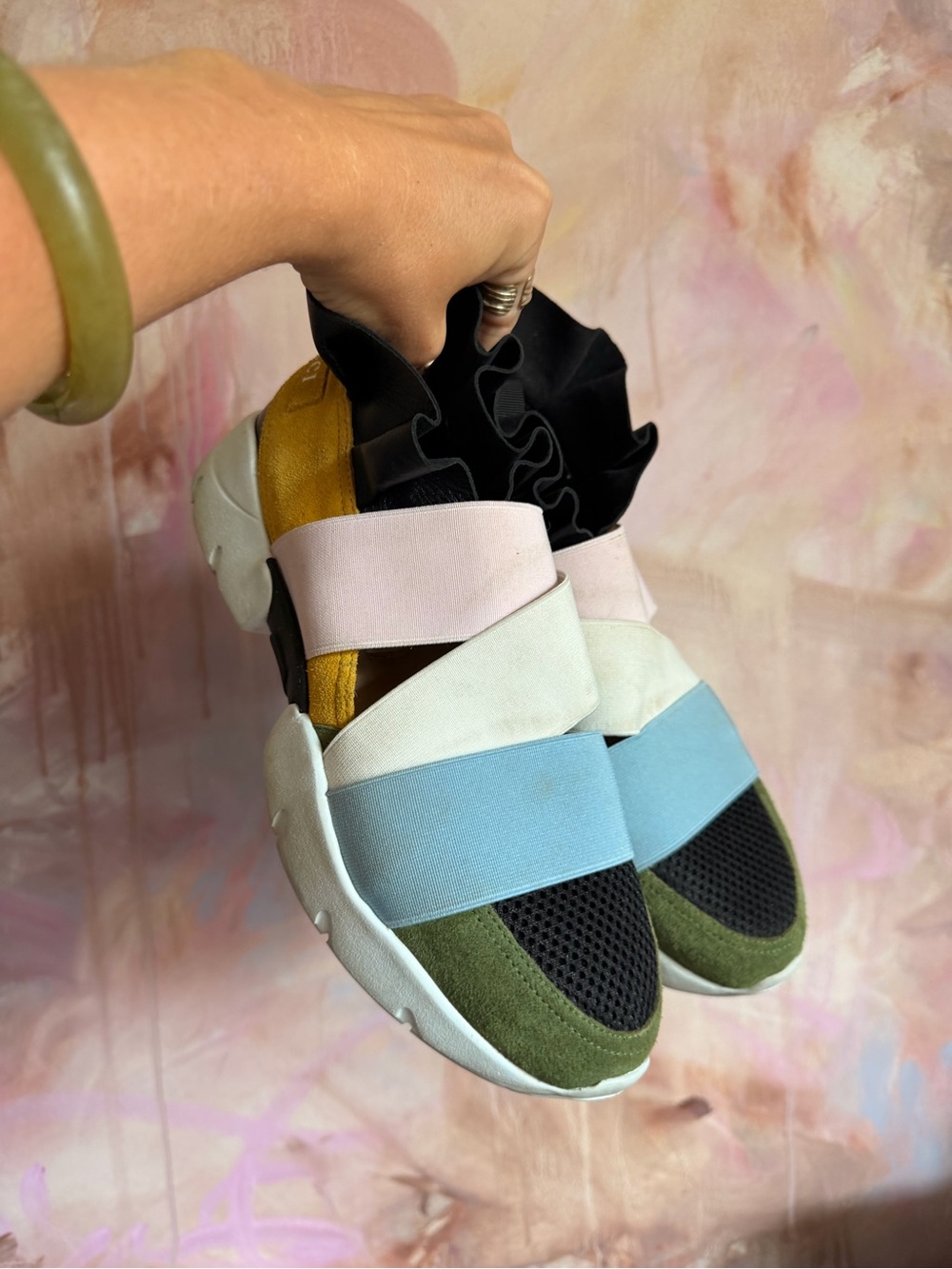 Emilio Pucci Multicolor Elastic Strap Slip-On Sneaker - Picture 3 of 5